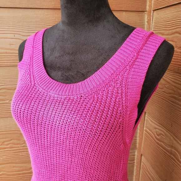 Fuchsia Pink Women's Size Small Sweater Dress Sleeveless Size Small NWOT - Picture 10 of 14